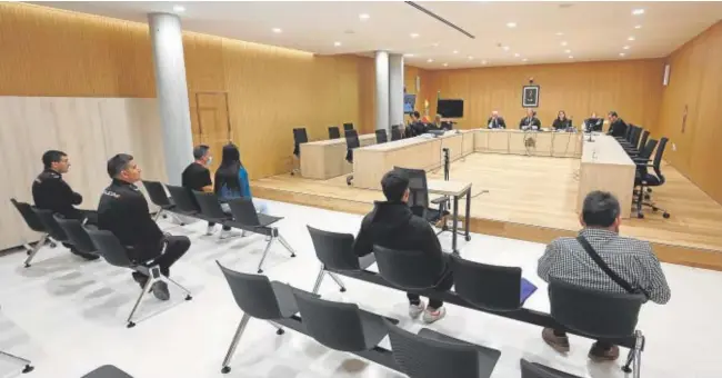  ?? // VALERIO MERINO ?? Juicio en una sala de vistas de la Ciudad de la Justicia de Córdoba