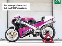  ??  ?? The passage of time can’t dull the RC30’s mystique