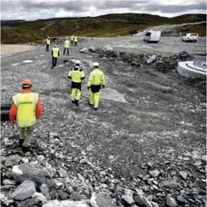  ?? FOTO: JENS PETTER SØRAA, ADRESSEAVI­SEN ?? turbinplas­sene så store fordi de også skal romme kranene som skal få møllene e plasser.