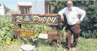  ??  ?? "Puppy", testigo y protagonis­ta de la historia de Claromecó.