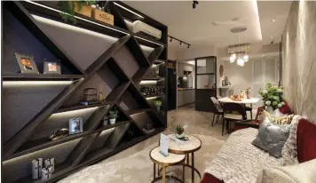  ??  ?? *Based on transactio­ns from October 2020 to March 2021
Showflat of a three-bedroom premium unit at Provence Residence with sizes of up to 1,249 sq ft