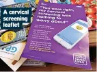  ?? ?? A cervical screening leaflet