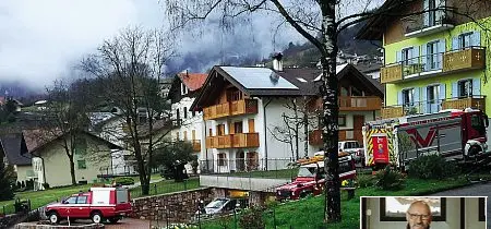  ?? ?? Tragedia
La casa dove è successo l’incidente mortale nel garage di Zeffiro Bosetti, noto artigiano di 59 anni (nella foto a destra)