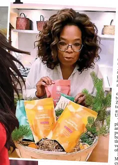  ??  ?? BACKING: Meghan has invested in Clevr Brands, and her friend Oprah Winfrey has promoted it online