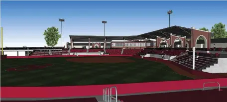  ?? [COURTESY OU] ?? OU’s new softball facility is expected to cost $22 million.