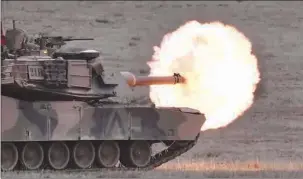  ?? (AFP) ?? File photo of an Australian army M1A1 Abrams main battle tank.