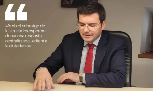  ?? EL PERIÒDIC/L.G.R. ?? El Raonador del Ciutadà, Xavier Cañada, durant la roda de premsa, ahir.