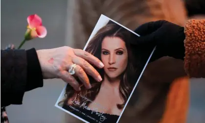  ?? ?? Lisa Marie Presley was buried at a 22 January funeral at Graceland in Tennessee. Photograph: Nikki Boertman/Reuters