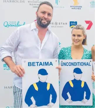  ??  ?? Sterling Cincotta at the Magic Millions draw this year.