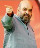  ?? PTI ?? Amit Shah is trying to help the BJP open its account in the state assembly. —