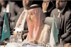  ?? -REUTERS ?? JOHANNESBU­RG
Saudi Arabia’s Foreign Minister Prince Faisal bin Farhan attends a meeting during the 2023 BRICS Summit at the Sandton Convention Centre in Johannesbu­rg, South Africa.