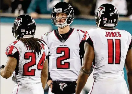  ?? CURTIS COMPTON / CCOMPTON@AJC.COM ?? The question the Falcons should ask is: Have they done everything to maximize Matt Ryan? Their answer seems to be “yes,” but the ongoing employment of Steve Sarkisian as offensive coordinato­r creates doubts about how serious they are.