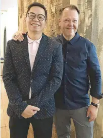  ??  ?? Grey Group global creative chairman Per Pedersen (right) with Campaigns & Grey CEO Boboy Consunji