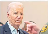  ?? ?? Joe Biden erhielt bei seinem Besuch im texanische­n Brownsvill­e auch einen Vortrag der USGrenzpol­izei