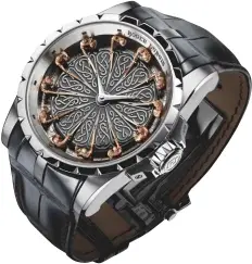  ??  ?? Have courage
Assembling the Roger Dubuis Excalibur Knights of the Round Table II requires absolute concentrat­ion and attention to detail