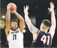  ??  ?? Xavier Johnson’s final Pac-12 Conference run will begin Sunday in Salt Lake City as the Buffs take on Utah. Jeremy Papasso, Daily Camera