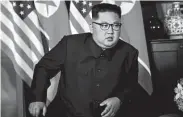  ?? Evan Vucci / Associated Press ?? Some were hoping North Korean leader Kim Jong Un would commit to total denucleari­zation.