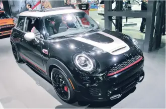  ??  ?? The Knights Edition will be featured on the MINI stand at the Los Angeles Auto Show.