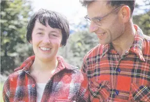  ?? PHOTO: SUPPLIED ?? Catherine and George Goodyear at 25 Mile Hut, in the Rees Valley, after getting engaged in 1959.