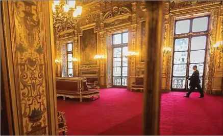  ??  ?? La salle de conférence­s du palais du Luxembourg, qui abrite le Sénat, à Paris, le 16 novembre 2016.