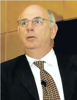  ?? Picture: Martin Rhodes ?? Mark Wellesley-Wood, CEO of Durban Roodepoort Deep, during an announceme­nt of the company’s results.