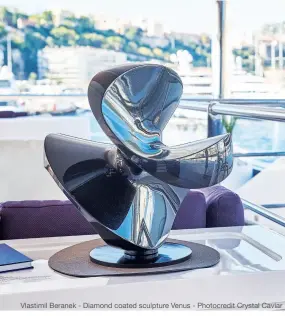  ??  ?? Vlastimil Beranek - Diamond coated sculpture Venus - Photocredi­t Crystal Caviar