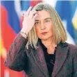  ?? FOTO: REUTERS ?? Die Außenbeauf­tragte der EU, Federica Mogherini.