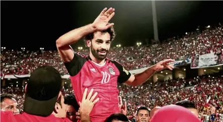  ??  ?? Red-hot chance: Research says wearing red can give a team the edge – Mo Salah fans will be happy to know, even if Egypt’s chances are slim.