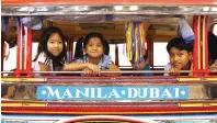  ??  ?? JOY RIDE.. The Pinoy ‘dyipni’ (jeepney or jeep) is an ubiquitous symbol of Philippine’s cultural and public landscape.