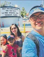  ??  ?? DR. THOMAS LIM and his family at the Hollywood Bowl. He didn’t know what it was when he was young.