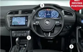  ??  ?? 1 2 BEST DRIVING POSITION 3