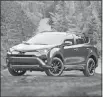  ?? TOYOTA MOTOR SALES U.S.A. ?? The 2018 Toyota RAV4, a small crossover, is capable of towing up to 3,500 pounds.