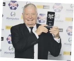  ??  ?? 2 Knox was inducted into the Scottish Football Hall of Fame at Hampden on Sunday night.