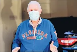  ?? JOE BURBANK/ORLANDO SENTINEL ?? George Hardy at his north Orlando home on Wednesday. Hardy is among the Central Florida seniors that are finding the registrati­on process to receive the COVID-19 vaccine challengin­g to navigate.