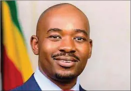  ?? ?? MDC Alliance leader Nelson Chamisa