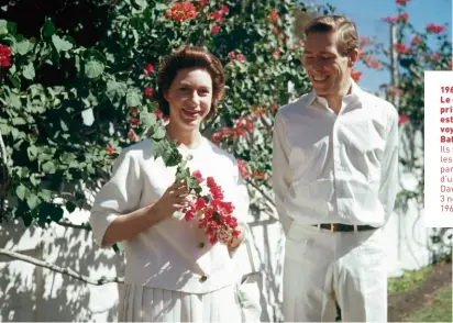  ?? ?? 1962. Le couple princier est en voyage aux Bahamas. Ils sont les heureux parents d’un petit David né le 3 novembre 1961.