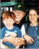  ?? SUBMITTED PHOTO ?? Emily Fine and her husband, Frank Dalton, with their son, Nate, who was 4 when the photo was taken. Nate, now 22, was diagnosed with autism at age 2.