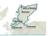  ??  ?? The concept of the North Coast 500 route was launched in 2015 by the North Highland Initiative. The 516-mile “official” route starts and finishes in Inverness and takes you around the coast of Scotland – the North Sea, Solway Firth and the west coast’s...