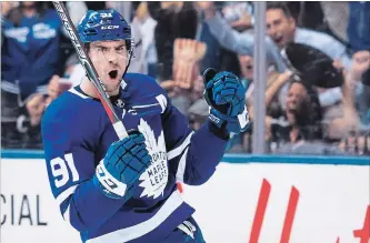  ?? CANADIAN PRESS FILE PHOTO ?? John Tavares has infused the Leafs with an identity that incorporat­es a work ethic with polish.