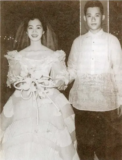  ??  ?? NINOY and Cory tied the knot on 11 October 1954 at the Our Lady of Sorrow Church located along F.B. Harrison St. in Pasay City.