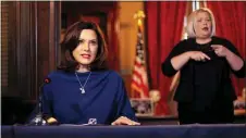  ?? MICHIGAN OFFICE OF THE GOVERNOR — THE ASSOCIATED PRESS ?? Michigan Gov. Gretchen Whitmer has had an up-and-down relationsh­ip with President Donald Trump.