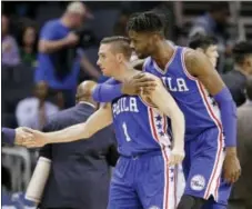  ?? CHUCK BURTON — THE ASSOCIATED PRESS ?? The play of point guard TJ McConnell has been an enormous bright spot for the 76ers this season, in the shadow only of the play of rookies Joel Embiid and Dario Saric.