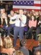  ?? Scott Olson Getty Images ?? PETE BUTTIGIEG holds court at an Iowa restaurant last year.