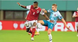  ?? GEPA ?? Schon 2020 trafen David Alaba und Österreich auf Norwegen