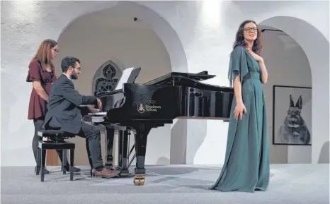  ?? FOTO: JOHANNES KOCH ?? Mit einem Konzert bereiten sich die Abiturient­en des Störck-Gymnasiums auf ihre praktische Prüfung im Neigungsku­rs Musik vor.