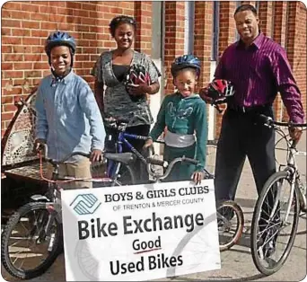  ??  ?? The Bike Exchange, a program of the Boys and Girls Club of Trenton, will receive used bikes collected by the National Honor Society at the Pennsbury Homecoming.