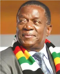  ??  ?? President Mnangagwa