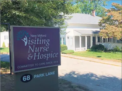  ?? Deborah Rose /Hearst Connecticu­t Media ?? New Milford Visiting Nurse & Hospice is located at 68 Park Lane Road.