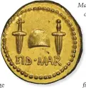  ?? PHOTO COURTESY NUMISMATIC GUARANTY CORP. ?? Higher education Ides of March gold coin.