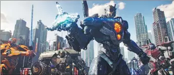  ??  ?? The new sci-fi film, Pacific Rim Uprising,